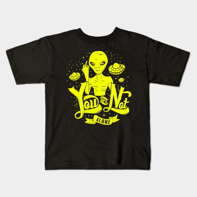 Bright Color Alien Kids T-Shirt by Urban_Vintage